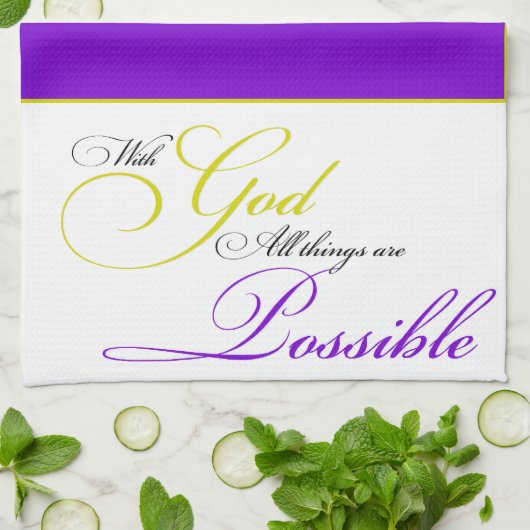 神の手拭いで キッチンタオル (折り畳み)