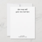 神の手気ににあなたのB&Wアートを置く ノートカード (裏面)