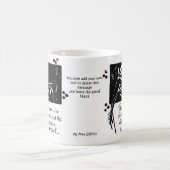 神の手気にに磁石を入れなさい コーヒーマグカップ (中央)