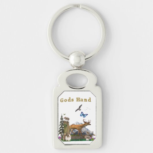 神の手芸 キーホルダー (正面)