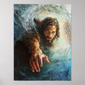 神の手, キリスト教アート, イエス・キリスト 絵画, イエス ポスター (正面)
