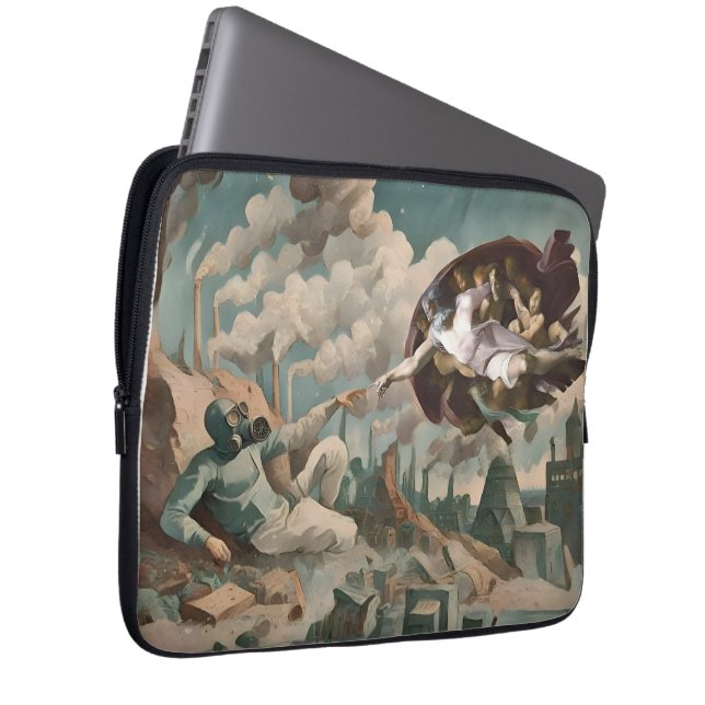 「神の手」 ラップトップスリーブ (正面右)