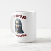 神の招待状：神に近づく コーヒーマグカップ (正面左)