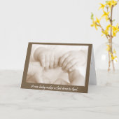 神の指紋ベビー カード (黄色い花)