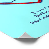 神の指紋 – 1ペテロ5:6-7 ポスター (角)