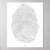 神の指紋 – Letterpress ポスター (正面)