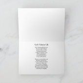 神の挨拶状からのバレンタイン シーズンカード (内部)