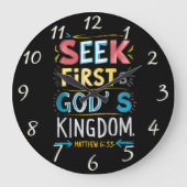 神の探求:最初の神々の王国を求める ラージ壁時計 (正面)