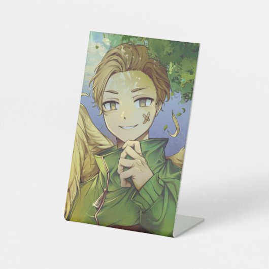 神の擁護者 台座サイン (正面)