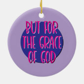 神の救いのスローガンの恵みのために セラミックオーナメント (裏面)