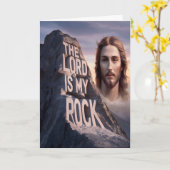 神の救い主は私の岩 カード (黄色い花)