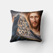 神の救い主は私の岩 クッション (裏面)