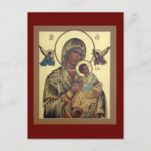 神の救済永遠の母祈りの言葉カード ポストカード (正面)