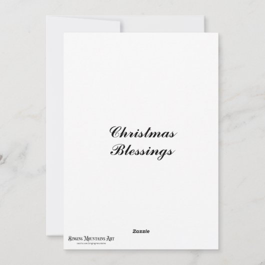 神の救聖書青い銀の恵み信仰による贈り物 シーズンカード (裏面)