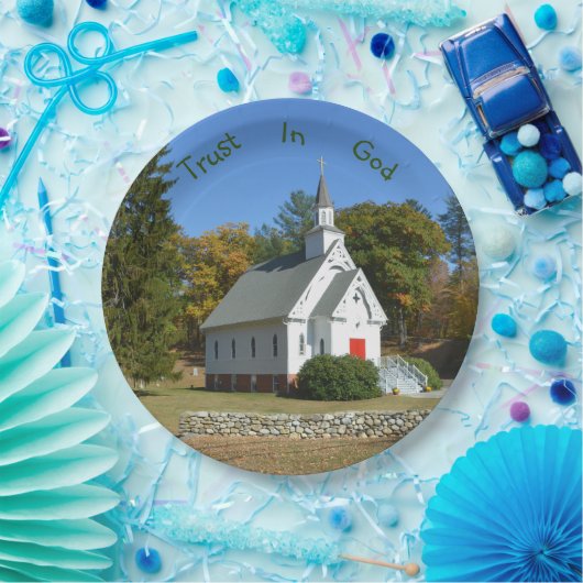 神の教会を信頼する ペーパープレート (パーティー)