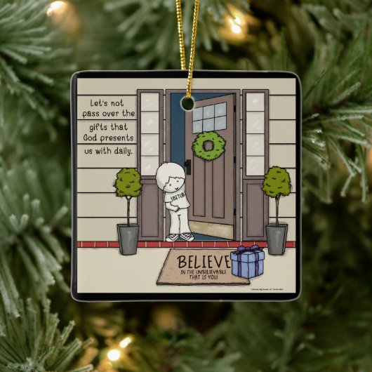 神の日々の賜物 セラミックオーナメント (ツリー)