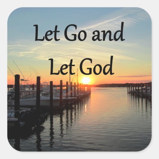 神の日の入りを許して行く スクエアシール (正面)