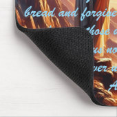 神の日の入り：主の祈りの言葉 マウスパッド (コーナー)