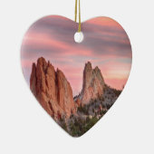 神の日没の意見のコロラド州の庭 セラミックオーナメント (右)