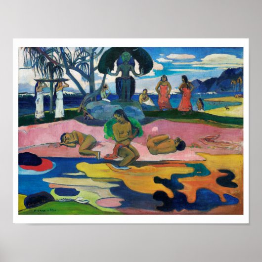 「神の日」ポール・ゴーギャンのポスター1894 ポスター (正面)