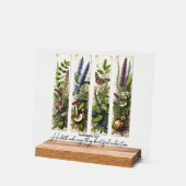 神の時にすべては美しい　植物園 アクリルサイン (傾斜)