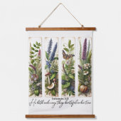 神の時にすべては美しい　植物園 吊り下げ型タペストリー (正面)
