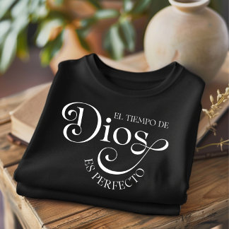 神の時 - キリスト教 スペイン語 Tシャツ