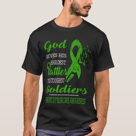 神の最も辛い兵士の歌舞伎症候群認識度 Tシャツ (正面)