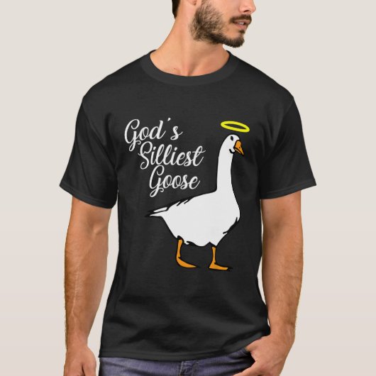 神の最も静かなガチョウファンシー Tシャツ (正面)