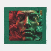 神の本質 フリースブランケット (正面(横))