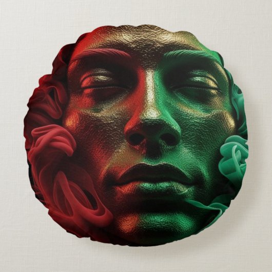 神の本質 ラウンドクッション (正面)