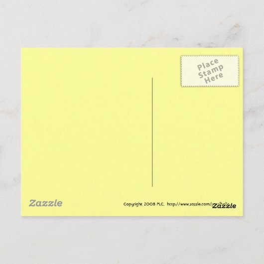 神の机から ポストカード (裏面)