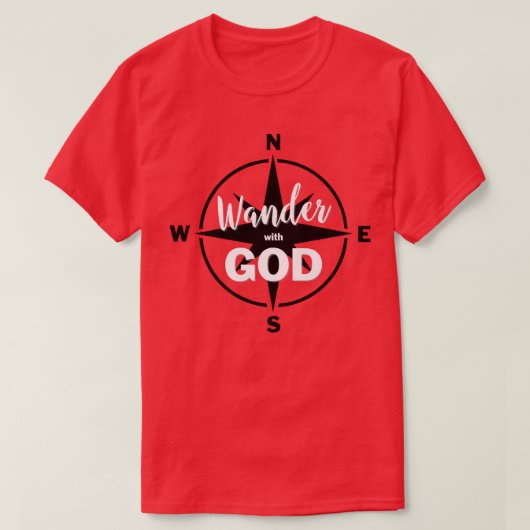 神の栄光と共にさまよう Tシャツ (デザイン正面)