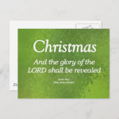 神の栄光はイザヤに現れる40-5 ポストカード (正面/裏面)