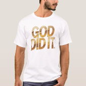 神の業 – 信仰に生きるクリスチャンのためのTシャツ Tシャツ (正面)