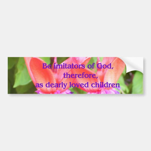 神の模倣者があって下さい バンパーステッカー (正面)