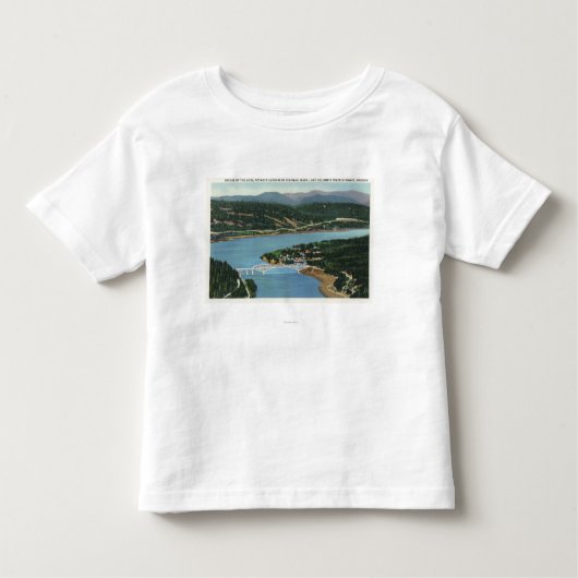 神の橋の空中写真 トドラーTシャツ (正面)