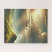 神の正義の感動的パズル ジグソーパズル (横)