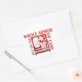 神の武具全体を着る ラウンドシール (封筒)