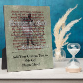 神の武具，エペソ6:10-18，キリスト教兵士 フォトプラーク (側面)