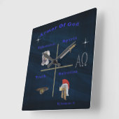 神の武具 スクエア壁時計 (傾斜)