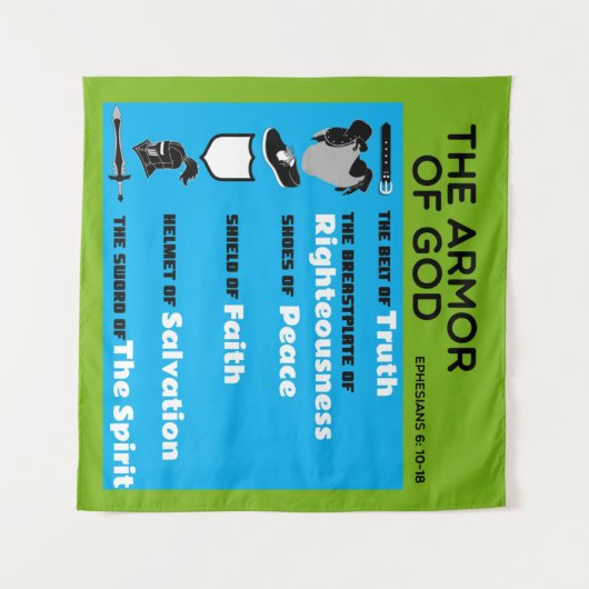 神の武具 タペストリー (正面(横))