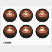 神の死んでないステッカー ラウンドシール (シート)