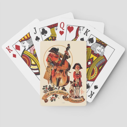 神の残りYe Merrieの紳士 トランプ (裏面)