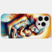 神の母と子供の輝くシ白熱［赤熱］光を放つーン Case-Mate iPhoneケース (裏面 (横))