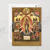 神の母なる悲しみの人の喜び ポストカード (正面/裏面)