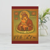 神の母のポチャエフの祈りの言葉 サンキューカード (スタンド正面)