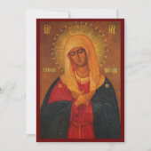 神の母の優しさアイコン祈りの言葉 シーズンカード (正面)