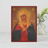 神の母の優しさアイコン祈りの言葉 シーズンカード (スタンド正面)