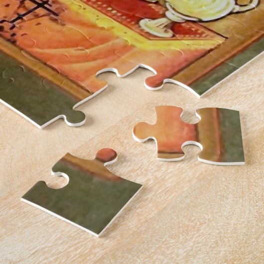 神の母の消えない花のアイコン ジグソーパズル (側面)